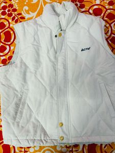 Sleeveless Branded New White Jacket
