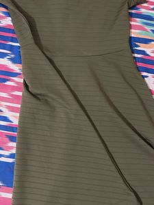 Olive Green Skater Dress