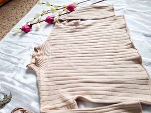 Ribbed Knit Turtleneck Sweater