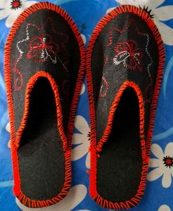 Cozy Embroidered Slippers