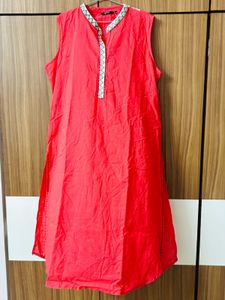 Beautiful Print Coral Kurti