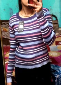 Striped Knit Sweater