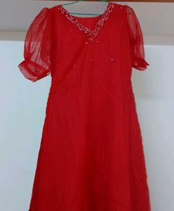 Red Colour Kurta