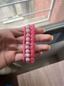 glass bead bracelet stack