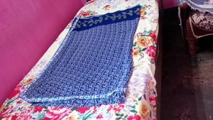 Blue Floral Saree