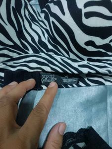 Zebra Print Lingerie Set