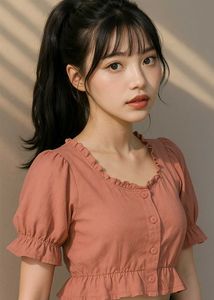 Dusty Rose Ruffle Blouse