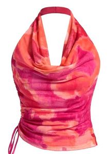 Tie-Dye Halter Top