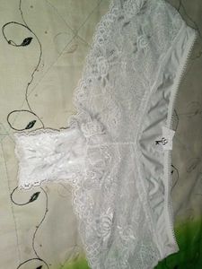 White Lace Briefs