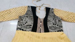 Yellow Color Anarkali