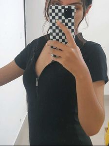 Zipper Mini Dresss