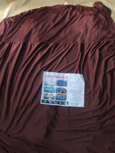 Chocolate brown Three siter elastic Sofa cover📥