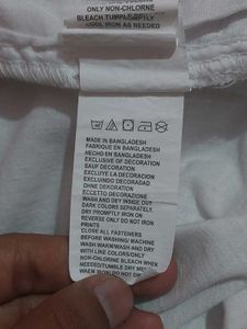 Zara White Linen Pants - Straight/relaxed Fit