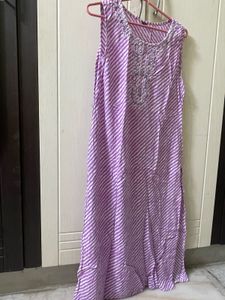 Striped Lavender Kurta