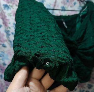 Indo-western Party Wear Crop Top