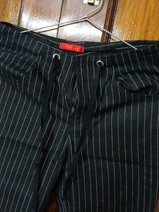 Thailand_Made Striped Black Pants