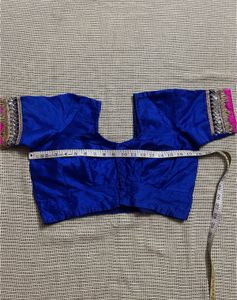Royal Blue Embellished Blouse