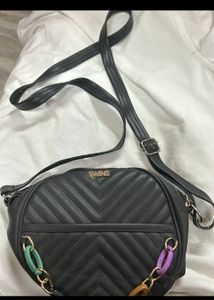 Twins Black Crossbody Bag