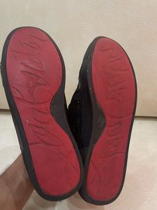 Christian Louboutin Black High-Top Sneakers