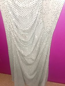 Sparkly Silver Party Dress / Ladies Shirt