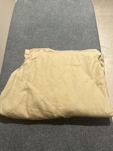 Cotton Flawless Plain Cream Chudidadar