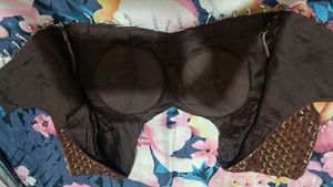New Coffee Brown Sequence Designer Blouse