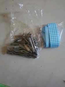 3mm Alligator Clips With Grossgrain Ribbon