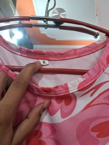 Pink Heart Pattern Tank