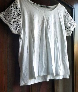 Lace Sleeve Top