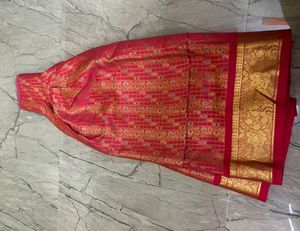 ⚡Flash Sale:Beautiful Red Lehenga/Pavadai/Parikin
