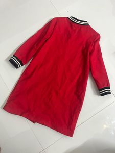 Red Varsity Style Dress