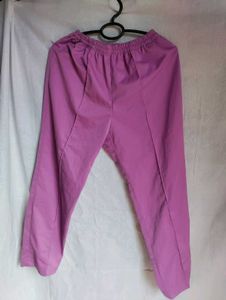 Purple Casual Pants