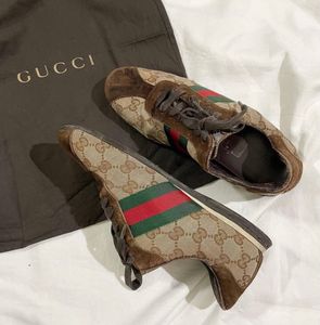 Classic Gucci GG Web Sneakers. Monogram 2005
