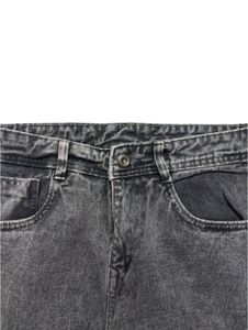 Stylish Grey 7 Pocket Cargo Denim Jeans for Men