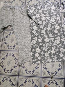 Floral Print Kurta Set