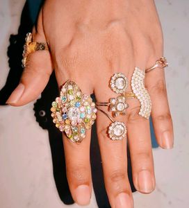 Vintage Rhinestone Ring Collection