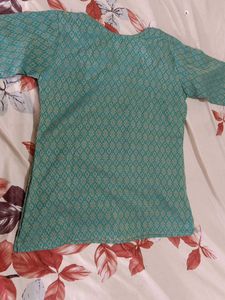 Patterned Green Top