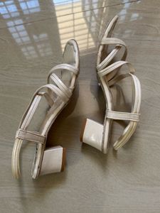 Elegant Beige Strappy Sandals
