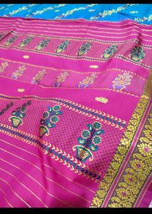 Blue &amp; Pink Saree