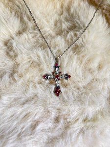 Princess cross necklace