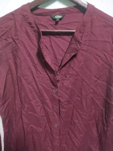 Roadster Maroon Top For Women