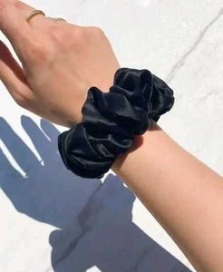 Silk Scrunchie Set  (Pack 5)