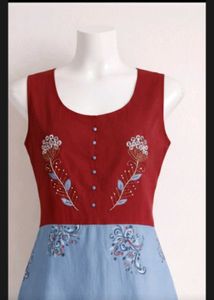 Floral Embroidered Dress