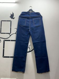 Dark Blue Wide Leg Jeans