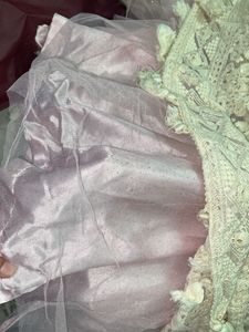 Chic boho Pink-white Anarkali Set