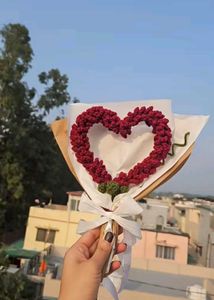 Crochet Heart Shape Bouquet
