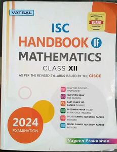 VATSAL ISC HANDBOOK MATHS CLS-12