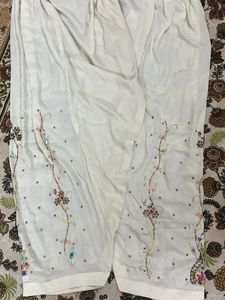 Elegant White Embroidered Salwar Kameez
