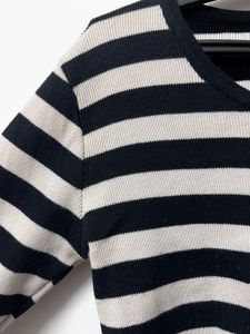 B&amp;W Striped Sweater Top