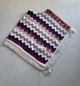 Stylish Patterned Poncho